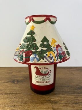 Vintage Christmas Candle Lamp Shade *candle not included*